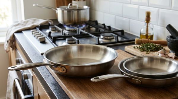 Découvrez des poêles en inox alliant style et efficacité française